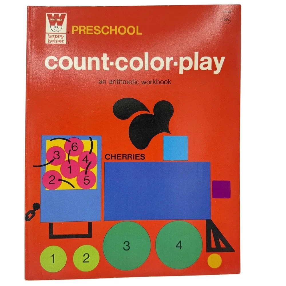 Happy Helper Count Color Play‎ Preschool Math Workbook ** Some Writing